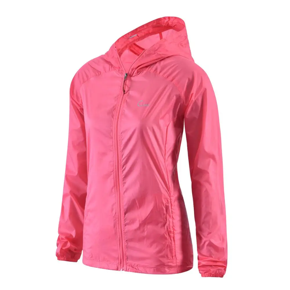 Outdoor Women Quick Dry Sportswear Anti-UV Waterproof Ultralight Thin Nylon Skin Windbreaker Running Hiking Cycling Jacket S-XL