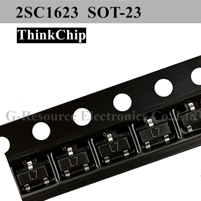 التكبير الترانزستور 2SC1623 SOT-23 SMD NPN, 100-200-400 مرة (بمناسبة L6/L7) ، 600 قطعة