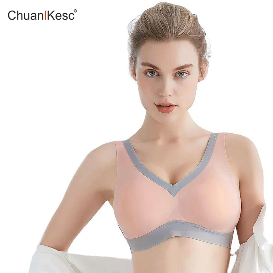 Women's Bras Gather Together Sexy Comfortable Sports Vest Hot New Traceless High Quality Latex Bra