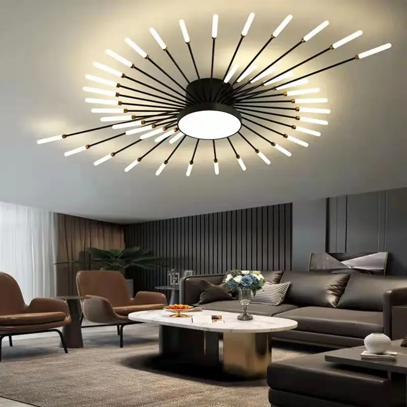 Nordic style LED living room ceiling lamp bedroom ceiling chandelier study ceiling chandelier dining room starry sky interior