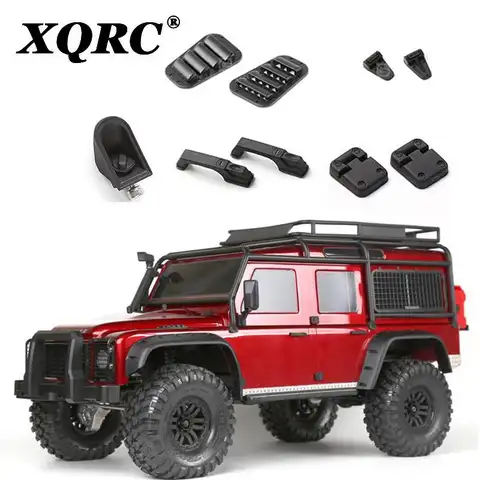 TRX4 DEFENDER 부드러운 고무 검정색 연료 탱크 캡 커버 1/10 랭글러 T4 TRX-4 후드 힌지 도어 힌지 후드 그릴