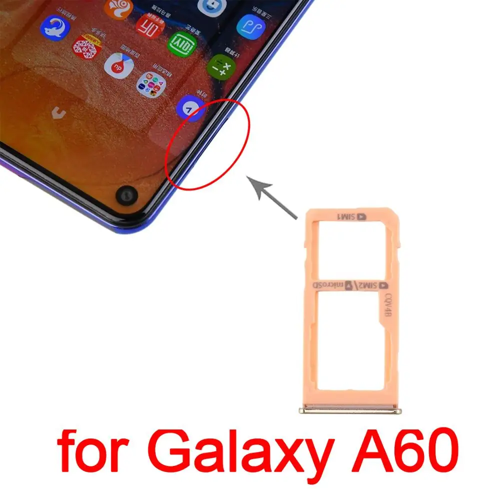 

Лоток для SIM-карты + лоток для SIM-карты/лоток для карт Micro SD для Samsung Galaxy A60/Note10 +/y S20 + /S20 Ultra