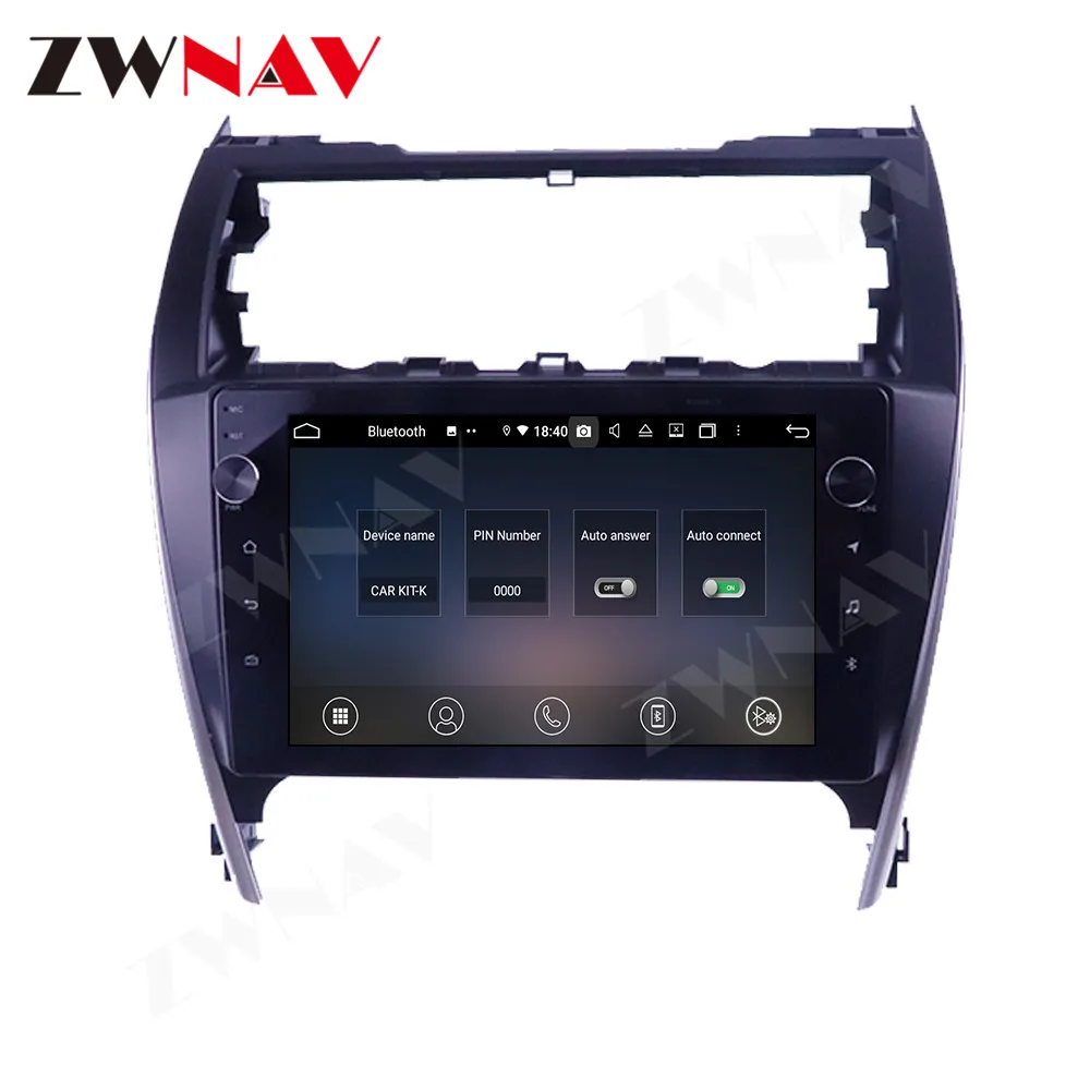 Audio Navigation GPS Android 10 4+128G For Camry 2012-2017 Screen Car Carplay Radio DVD Player Stereo Multimedia DSP IPS