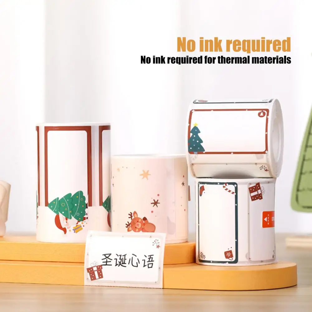 Thermal Sticker Not Easy Break Printing Paper Practical Wide Application  Portable Unfading Printing Sticker