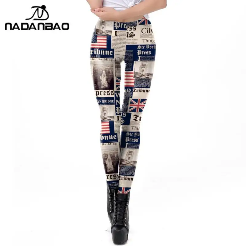 NADANBAO Casual Women Mid Waist Legging Coin Printing Ankle Pants For Fitness Woman Push-up Sportswear Seamless Leggins