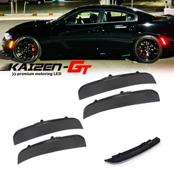 Smoked/Clear Lens Front Amber Rear Red LED Car Sidemarker Lights For 2015-2021 Dodge Charger Fender Side Marker Light Error Free