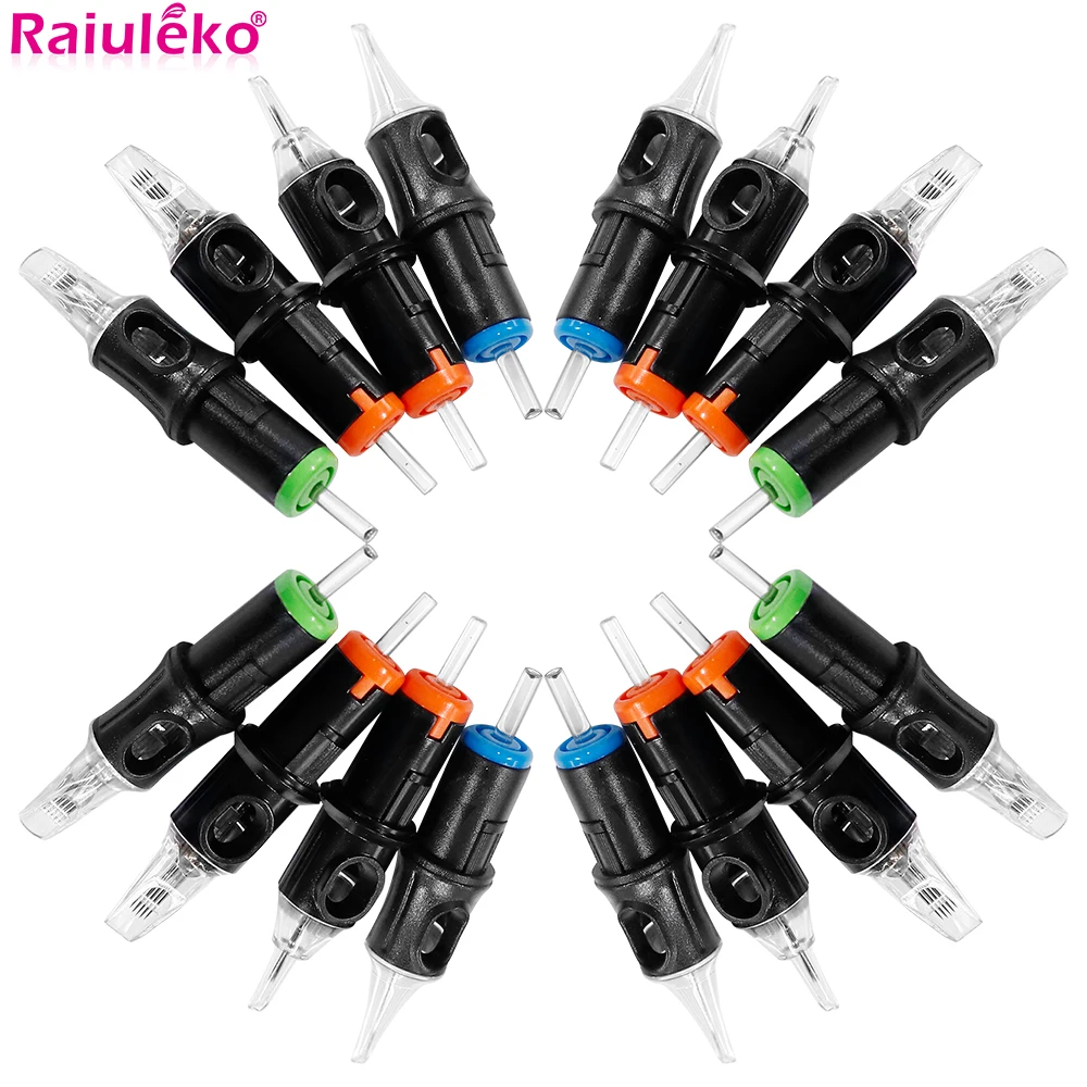 Tattoo Cartridge Needle 10P RL/M1/RM/RS Professional Disposable Semi-Permanent Eyebrow Lip Makeup Needles For Tattoo Machine Pen