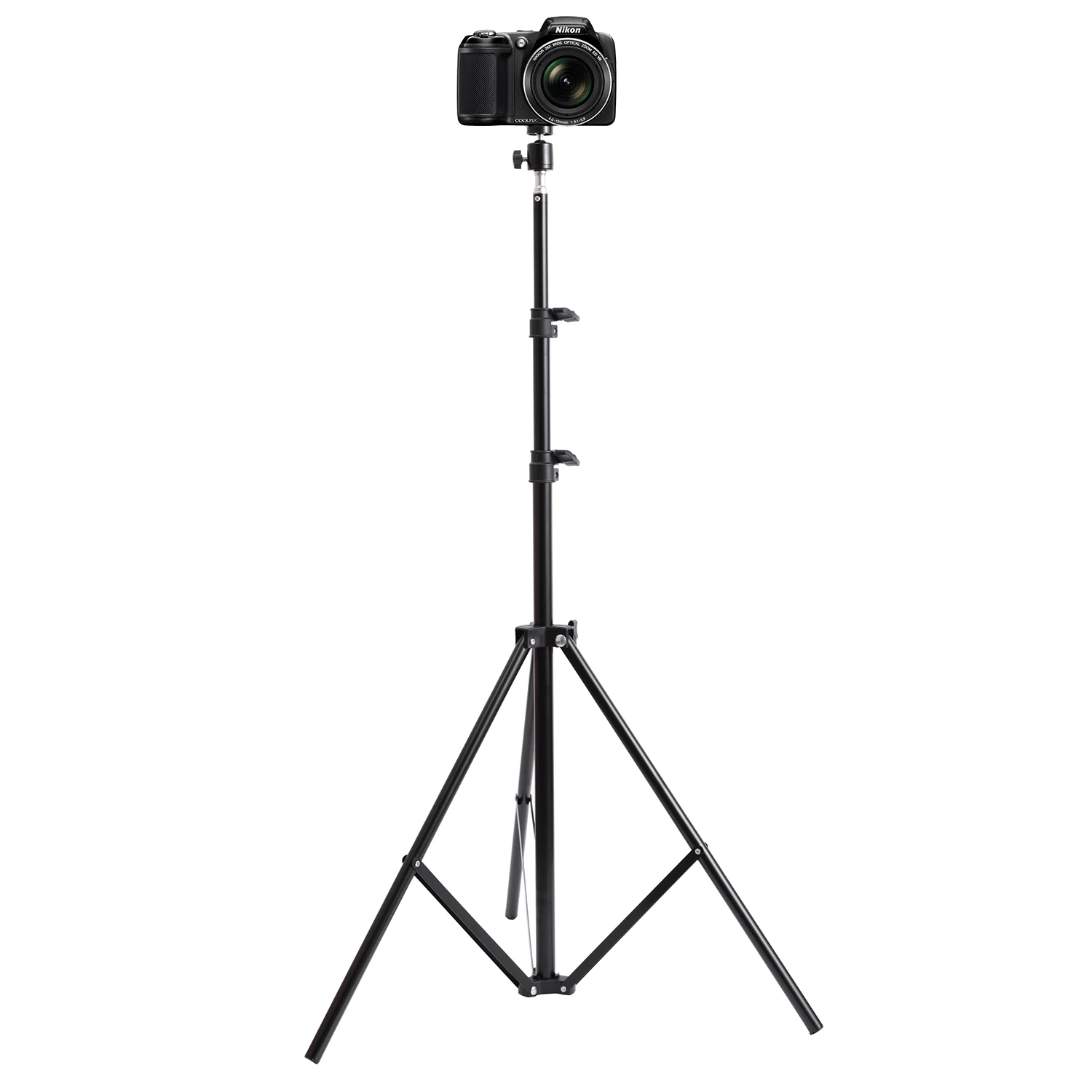 Portable 160cm 200cm Selfie Strong Photo Tripod Stand For Mobile Phone Digital Camera Ring lamp With Bluetooth Remote