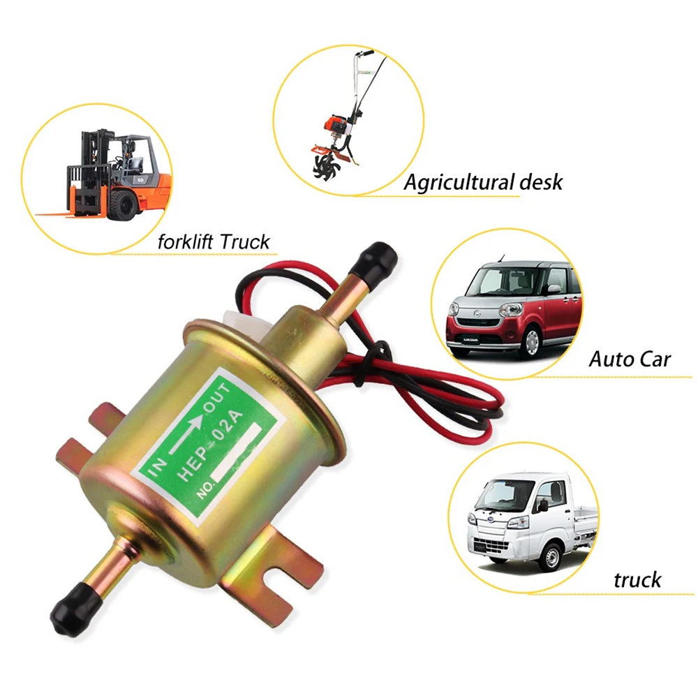 Hep-02a low pressure fuel pump, low pressure electric petrol pump, 12 V petrol pump, car petrol pump