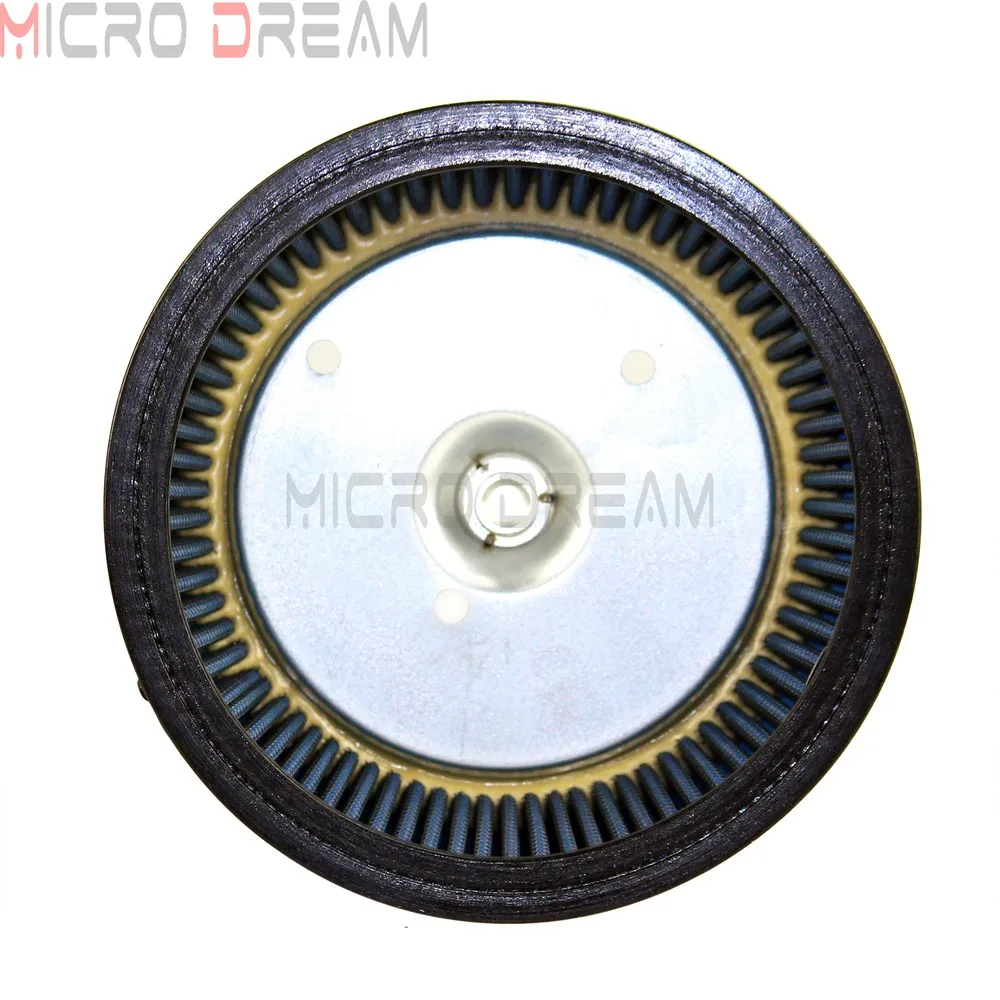 Motorcycle Round High-Flow Air Cleaner Filter System Inner Element Blue For Harley Softail Road King Electra Glide Fat Boy Dyna