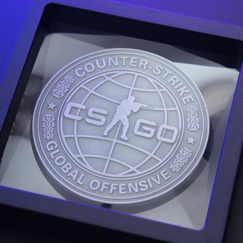 Imagem -03 - Csgo cs go Counter Strike Design Veteran Coin Medalha de Anos Presente Coleção Limitada