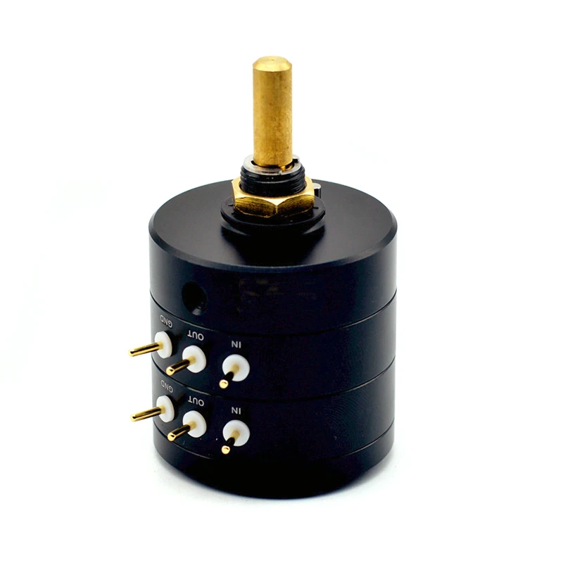 Interruttore potenziometro passo Hi END 2.0CH potenziometro Volume Stereo a doppia unità a 24 passi ad alta precisione 10K 25K 50K 100K 250K