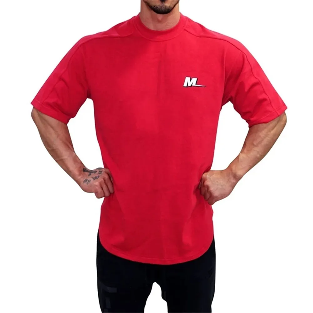 2021 Fashion printed Bodybuilding Fitness Mens Short Sleeve T-shirt Gyms Shirt Men Muscle Fitness Casual short sleeve T-Shirts