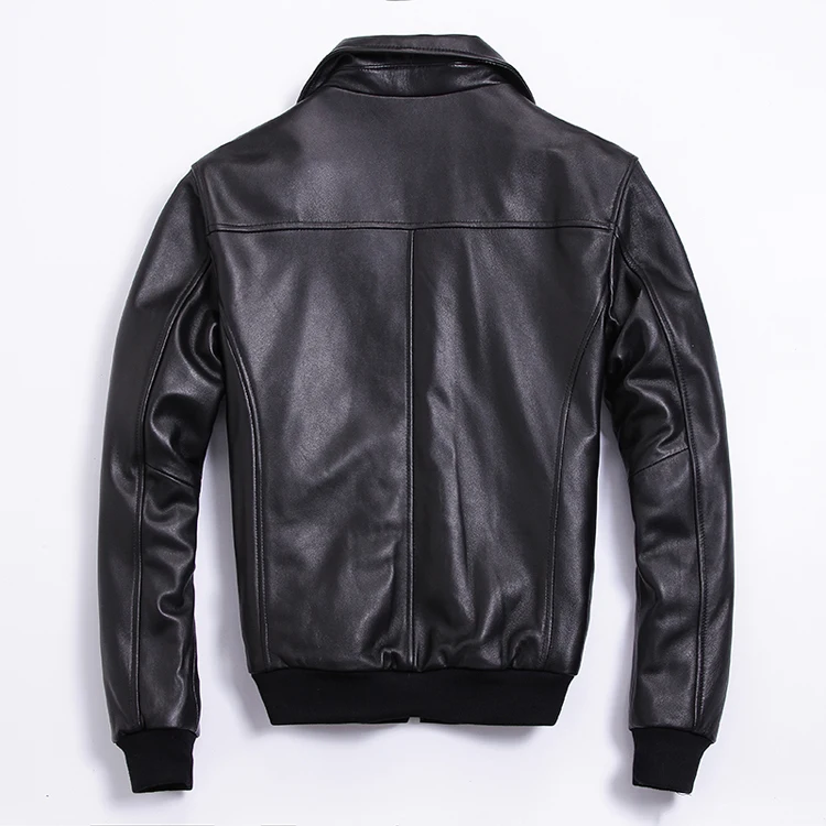 shipping.Brand classic Free genuine leather coat for man,men's cowhide A2 jacket.plus size flight bomber jackets.sales