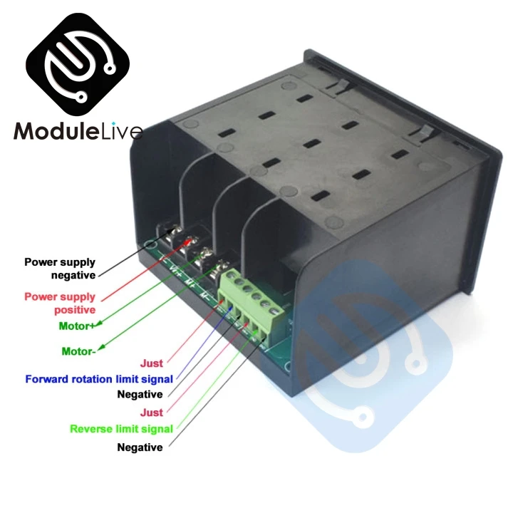 12V 24V 48V Micro TD59 LCD Digital Display PWM DC Motor Speed Controller DC10V-55V 40A with Remote Control and Backlight 0-100