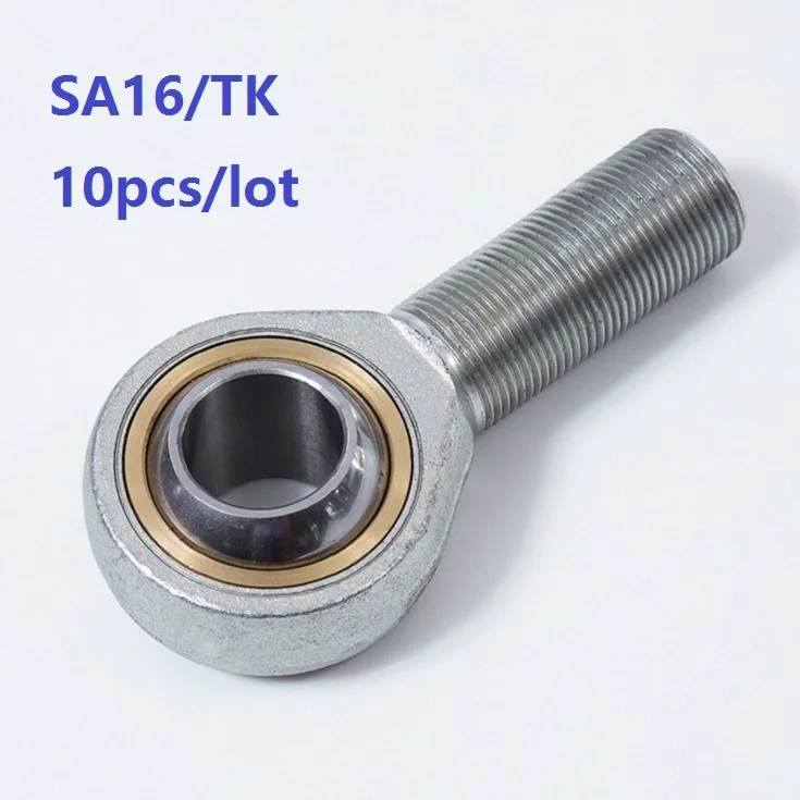 

10pcs/lot SA16/TK (d=16mm) Rod End Joint Bearing Outer male Internal Thread Metric Female Right /Left Hand Fish Eye