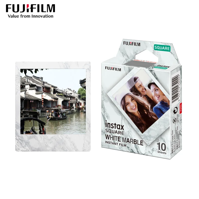 Fujifilm Instax Square White Marble For Fujifilm instax Square 6 / 10 / 20 / SP-3 Hybrid format cameras (Expiry Date: 2023-11))