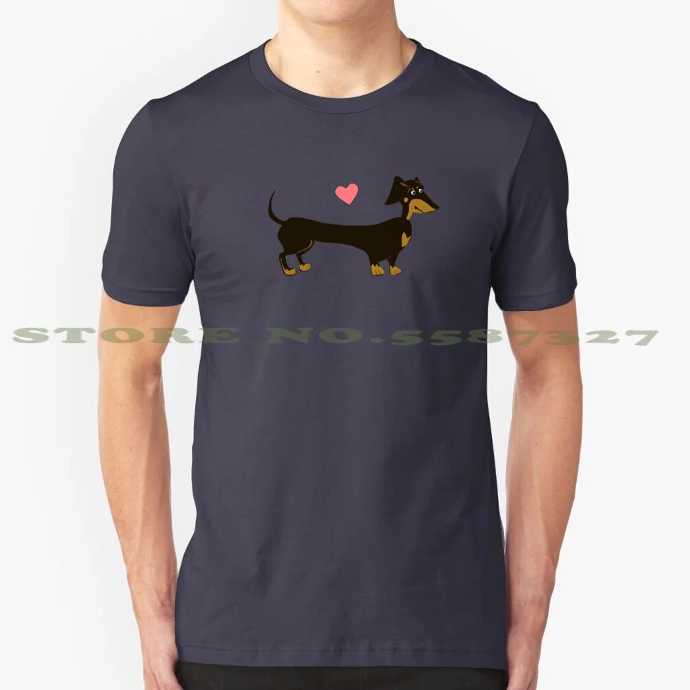 Sausage Love - Dachshund Sausage Dog 100% Cotton T-Shirt Dachshund Miniature Minidoxie Little Daxie Sausage Dog Wiener Long