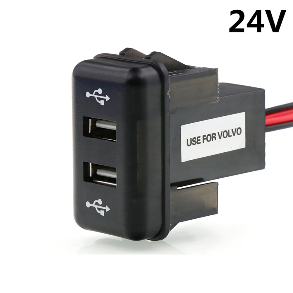 

Suitable for Volvo trucks with dual USB charger truck 24V car charger