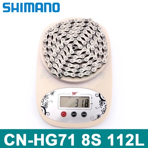 Imagen 1 del producto Shimano-cadena CN-HG71 de 8 velocidades para bicicleta de montaña, 112 eslabones, 8V, Original