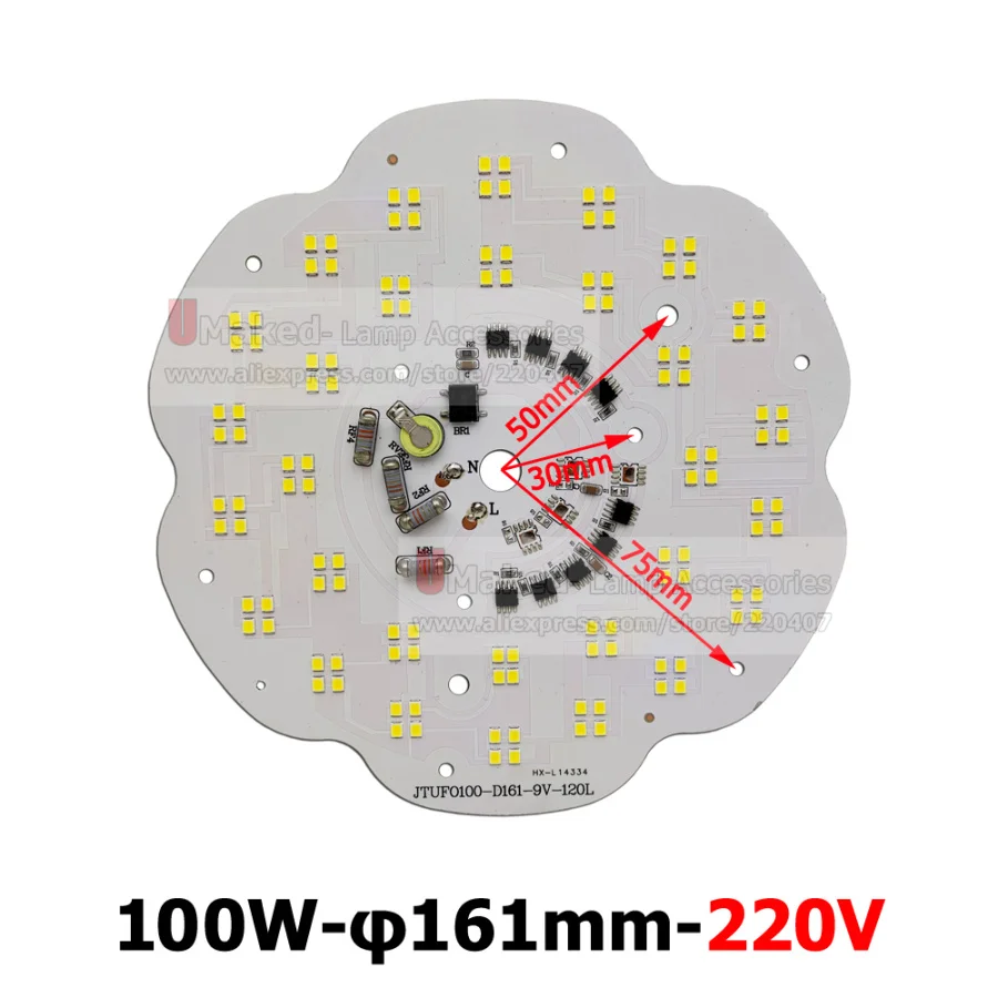 150W AC 220v led pcb SMD2835 100W 200W integrated ic driver, Led beads smart IC SMD, Led Light Source For LED UFO lamp