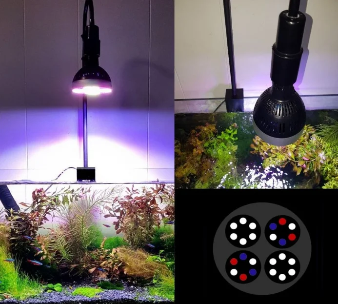 

spotlight Lengthen DIY E27 lamp holder led aquarium clamp Fish Tank Clip grow light clamp coral light stand