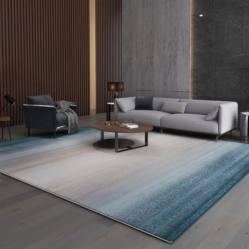 Nordic Ins Gradient Living Room Carpet Modern Brief Bedroom Rug Home Abstract Coffee Table Floor Mat Polypropylene Bedside Rug