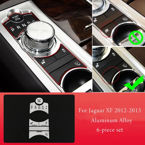 Автомобильный Стайлинг для Jaguar XF XJ 2010-2019, Автомобильный Центральный переключатель передач, наклейки для крышки кнопок, отделка, аксессуары для интерьера
