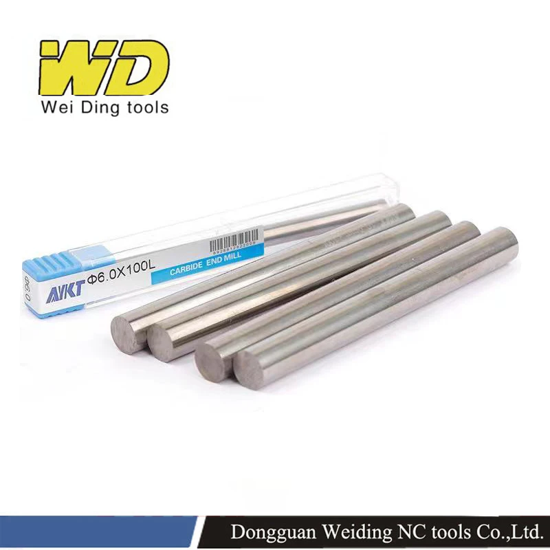 Barra redonda do carboneto da haste do carboneto da resistência contínua da resistência do desgaste alta barra das hastes redondas do cnc de aykt 1 pces ferramentas de trituração 2mm 3mm 4mm 5mm 6mm