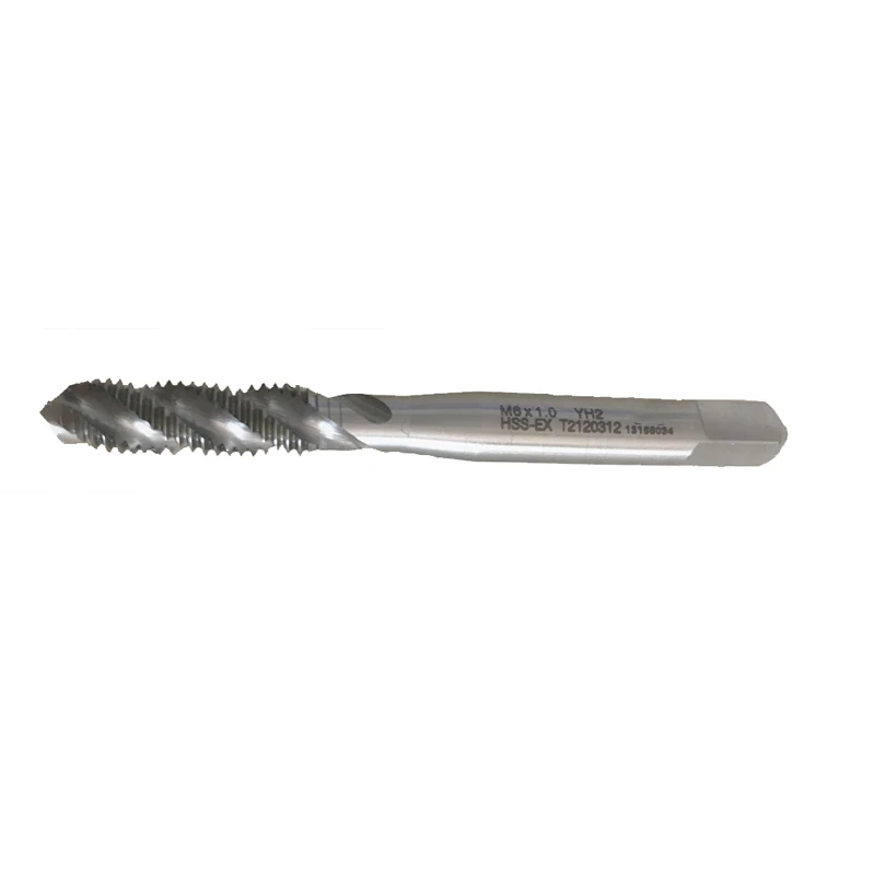 HSS-EX che lavora i rubinetti a spirale di alluminio M2 M3 M4 M5 M6 M8 M10 M12 T2120 della flauto adatto a fori ciechi di tt(ad alta efficienza