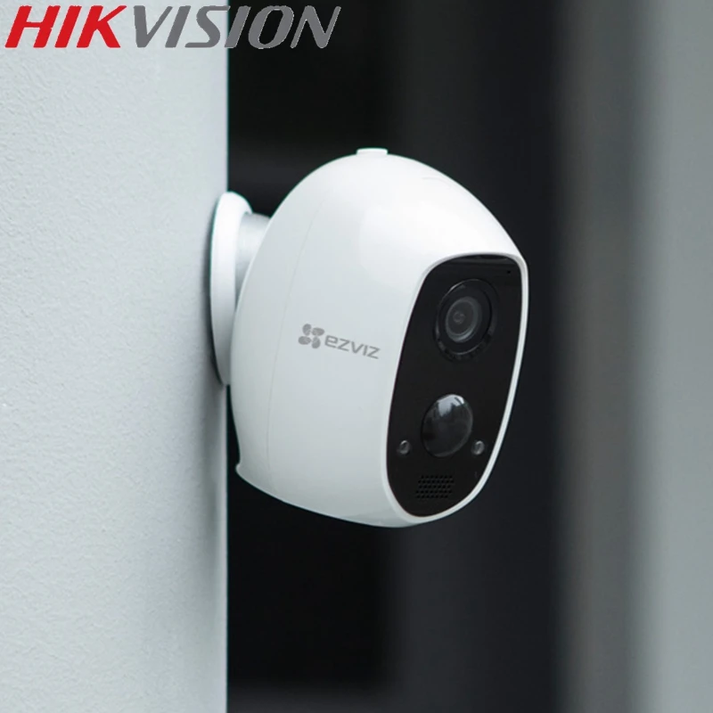 HIKVISION EZVIZ C3A 2MP 126° Wide Angle 5,500 mAh Rechargeable Battery Two-Way Audio 100% Wire-free Design Metal Body IP65