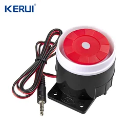 kerui Mini Wired Siren For PSTN GSM Wireless Home Alarm Security System 120 dB Alarm Accessories Siren