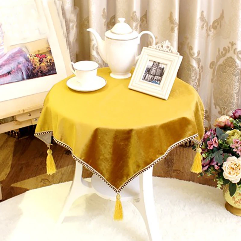 

скатерть на стол Tafelkleed Bedside Tablecloth Cover Solid Color Multi-PurposeRefrigerator Air Conditioner TV Mantel Mesa