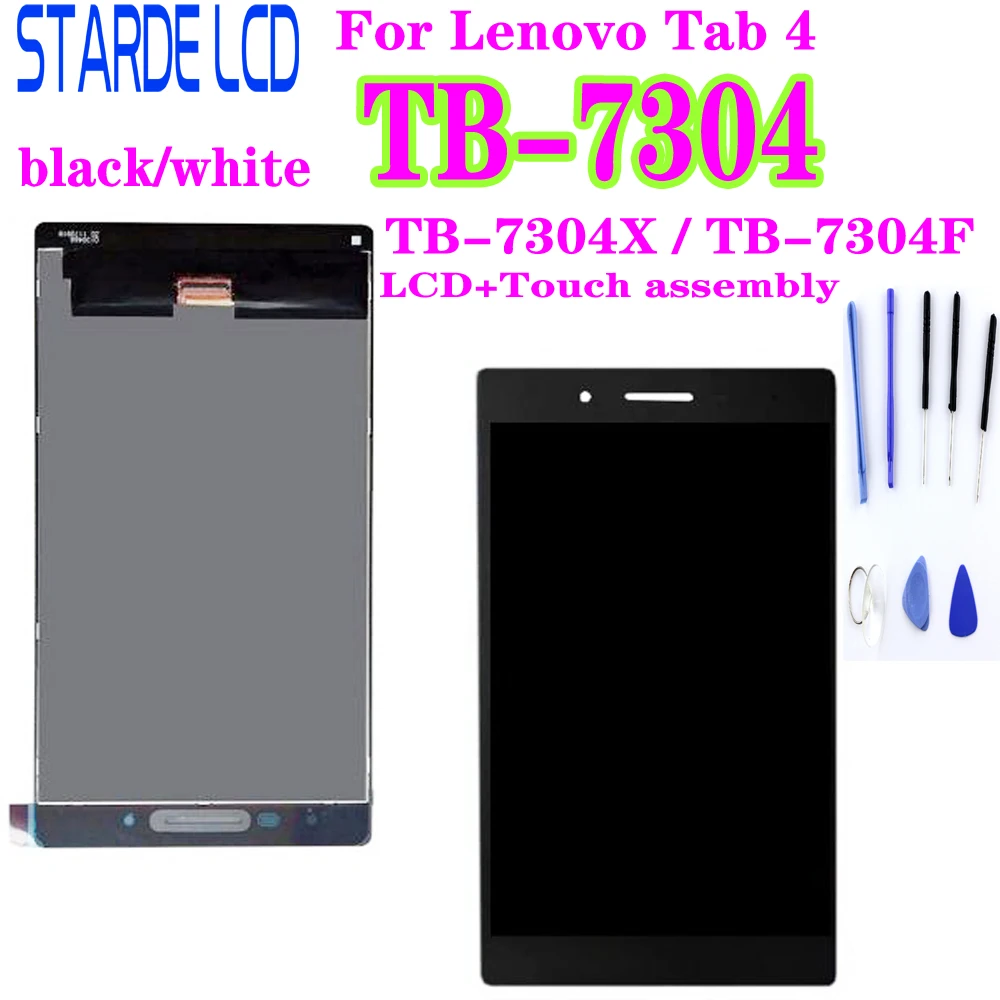 For Lenovo IdeaTab 4 TB-7304X TB-7304F TB-7304 TB 7304X LCD Display 7304F Touch Screen Digitizer Assembly Tablet Matrix Parts