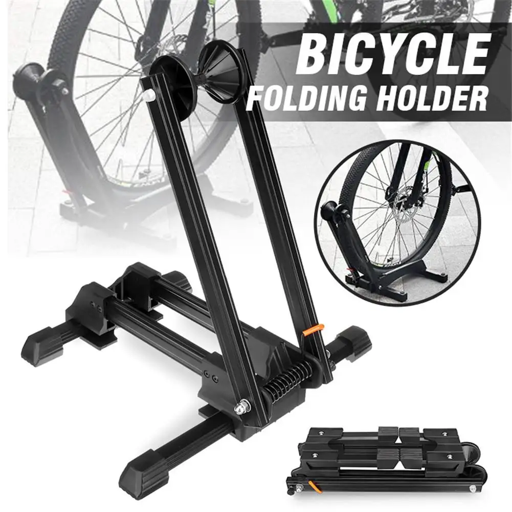 Floor Bike Stand Bicycle Storage Rack Foldable Adjustable Parking Rack Cycling Mountain Bike Holder Bicycle Accessories