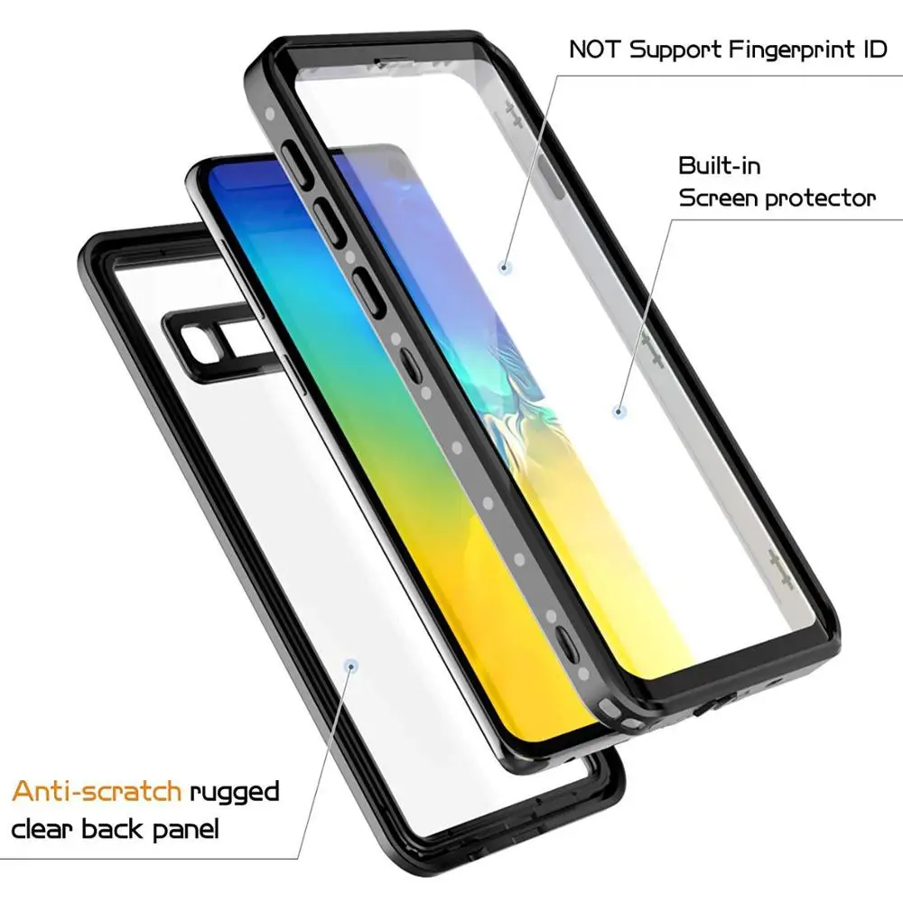 For Samsung S10Plus  S10 5G Waterproof case 360 Protect IP68 Note9 Samsung Galaxy Note 9 Cover for Samsung S9 Etui S10e Coque