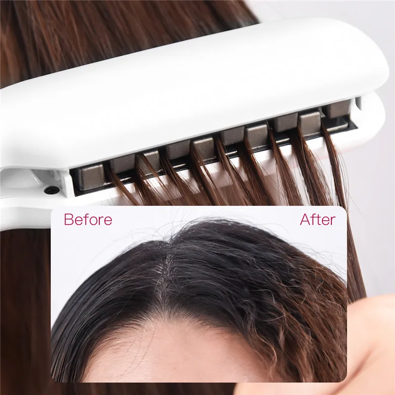 Professional Volumizing Hair Iron Straightener Comb Increase Hair Volume Fluffy Hair Straightener Flat Irons Fluffy Corn Perm