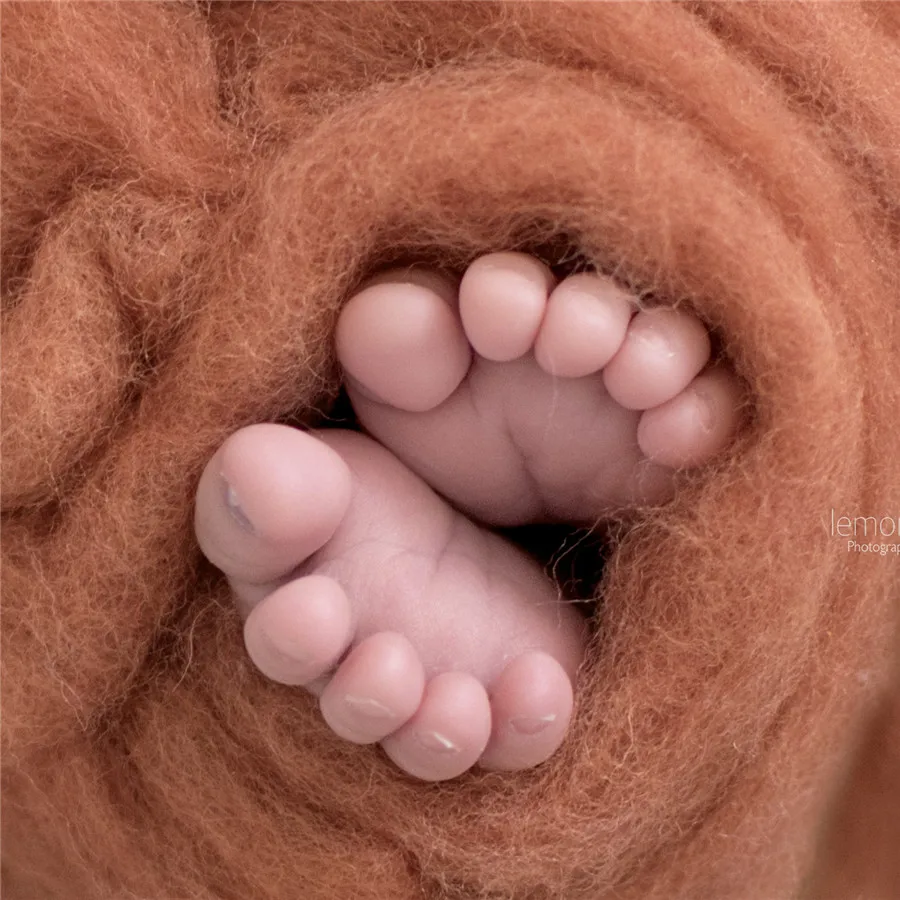 70x80cm Fluffy Wool Felt Merino Wool Blanket Basket Filler Newborn Photo Props