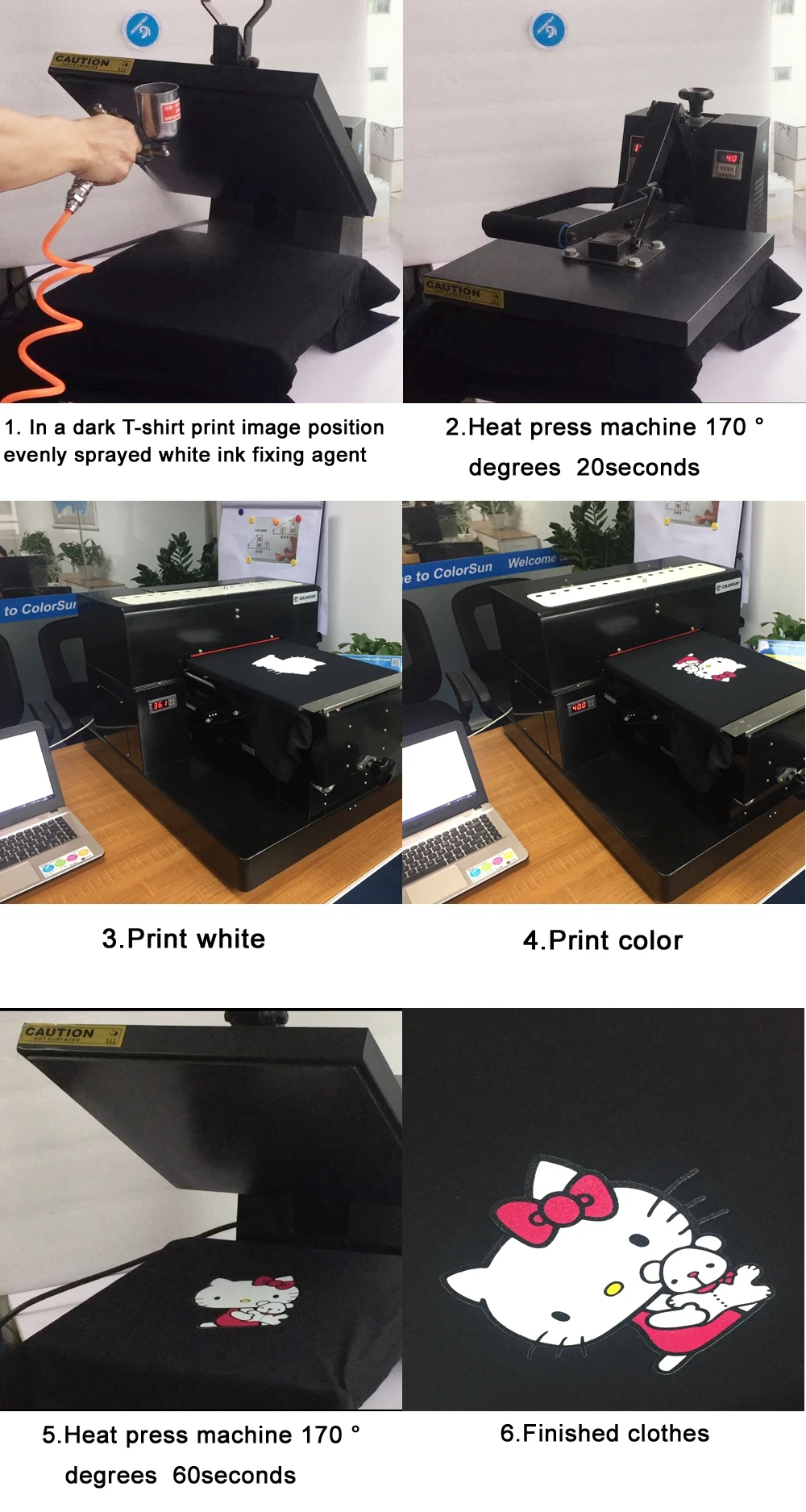 A4 DTG Printer T shirt Machine Textile Ink Bundle Ink Impresora DTG For Dark Light Clothes Print A4 DTG T-shirt Printing Machine