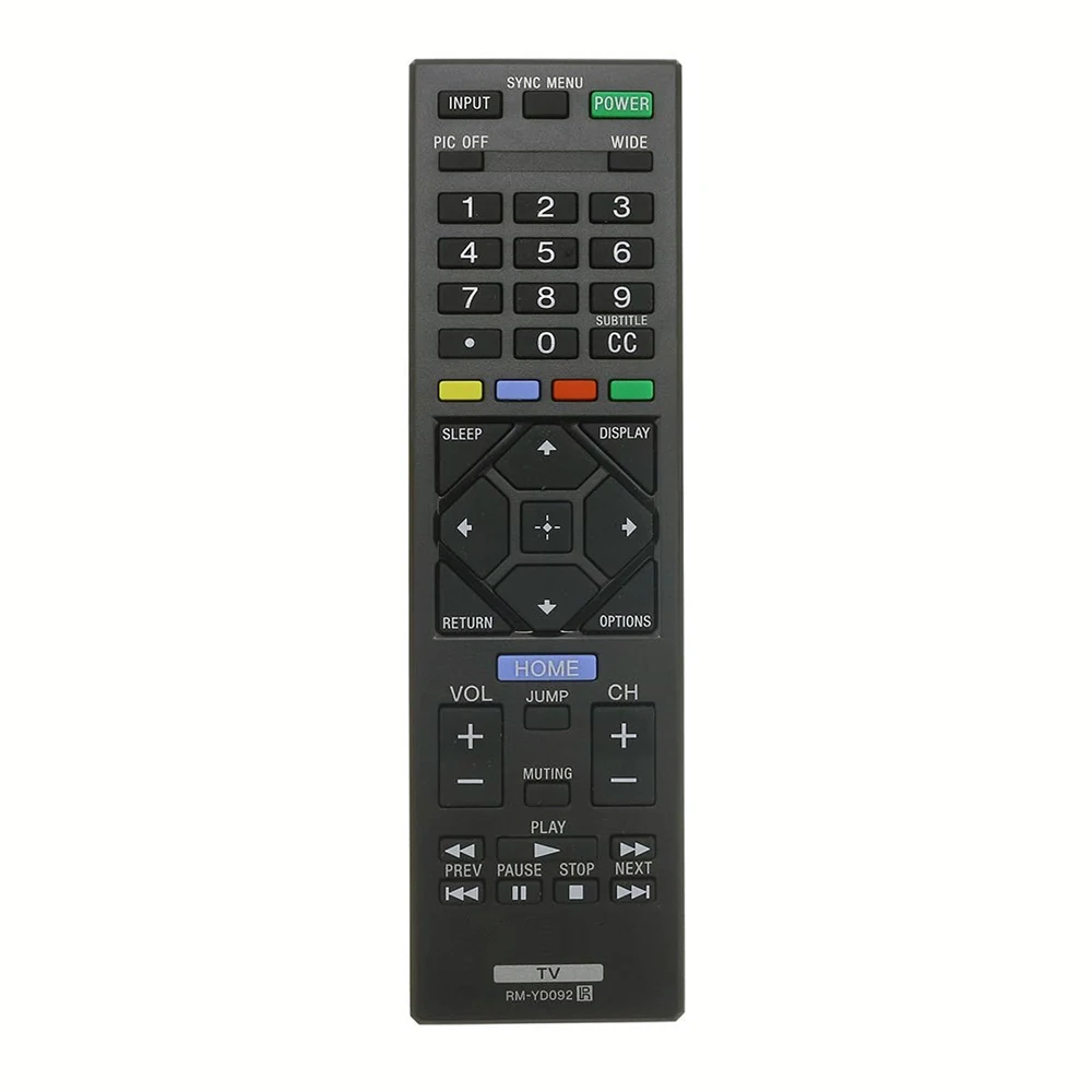 

New Replace RM-YD092 For SONY Bravia LED HDTV Smart TV Remote Control KDL-32R300C KDL-32R400A KDL-50R450A KDL-32450RB