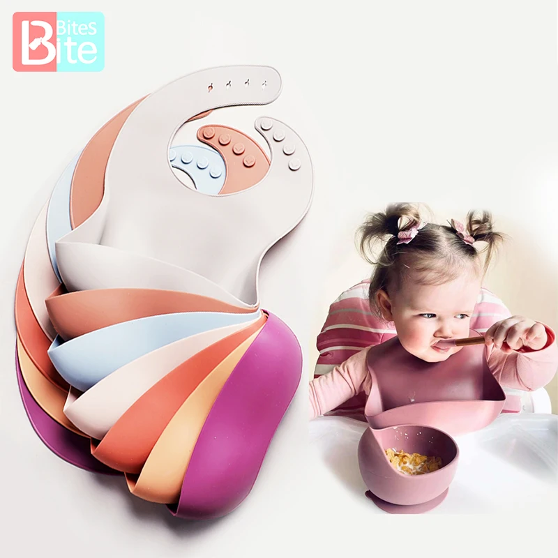 Baby Bibs Fashionable Edible Silicon Baby Bib Waterproof Bebes Accesorios Recien Nacido Feeding Cartoon Dinosaur Print Girl Boy