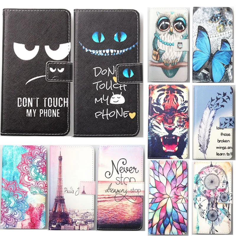 For Cubot C15 R15 X20 Pro P30 Coolpad N5 Lite DEXP BS160 G550 GS153 Fairphone 3 Gigaset GS190 Painted flip cover slot phone case