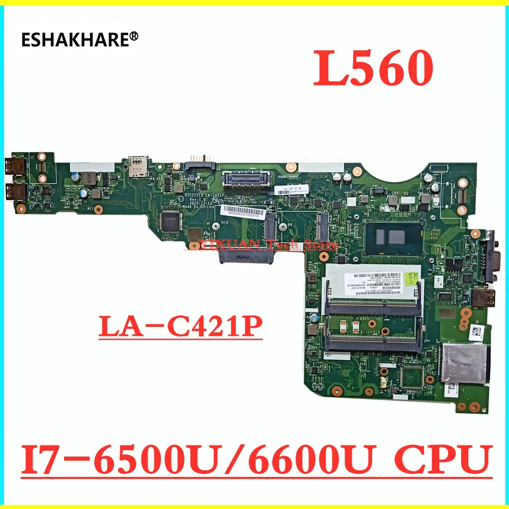 

AILL1/L2 LA-C421P mainboard For Lenovo Thinkpad L560 Laptop Motherboard With i3 i5 i7 CPU UMA DDR3 100% tested fully work