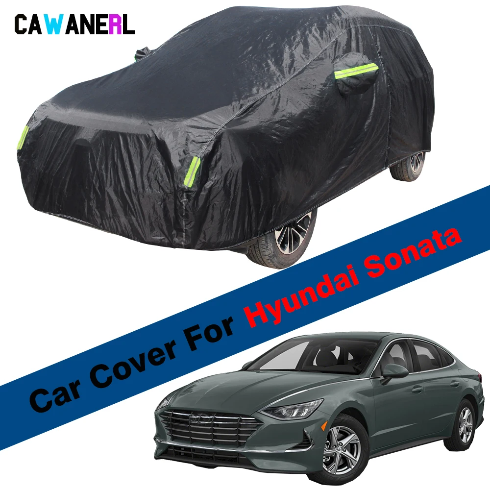 Waterproof Car Cover For Hyundai Sonata i45 Sonica Auto Outdoor Anti-UV Sun Shade Rain Snow Dust Prevent Cover