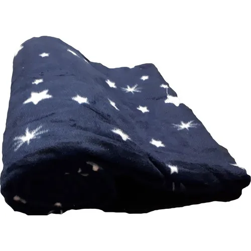 Elmira Textile Elmira Star Single Personality Fleece Tv Blanket 120 X175 cm Navy Blue