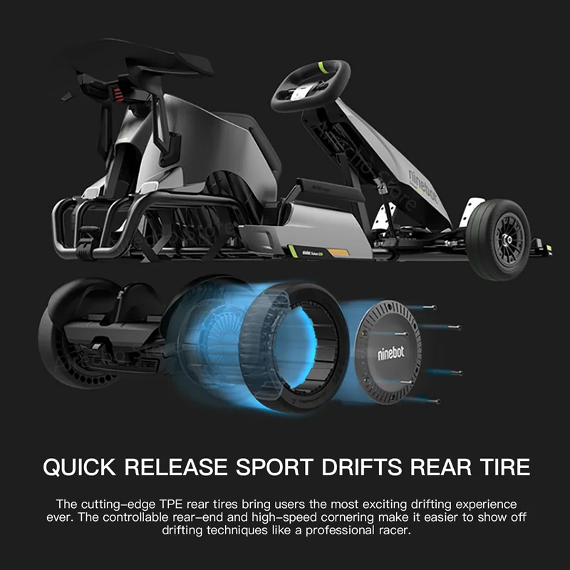 Original Go kart PRO Rear Tire for Ninebot by Segway Gokart PRO Ninebot MAX Self Balance Scooter Front Wheel Spare Parts