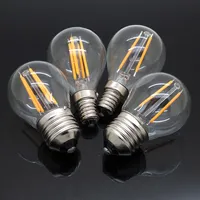 E27 LED Filament Bulb E14 LED Light G45 4W 8W 12W 220V LED Lamp Warm White/Cold White Clear Glass Shell Edison Retro Lamp