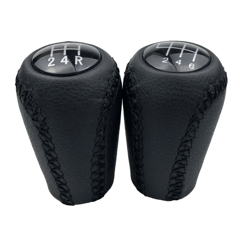 Car Styling Leather Gear Shift Knob For Mazda 3 BK BL 5 CR CW 6 II GH CX-7 ER MX-5 NC III 2005 2006 2007 2008 2009 2010 2011