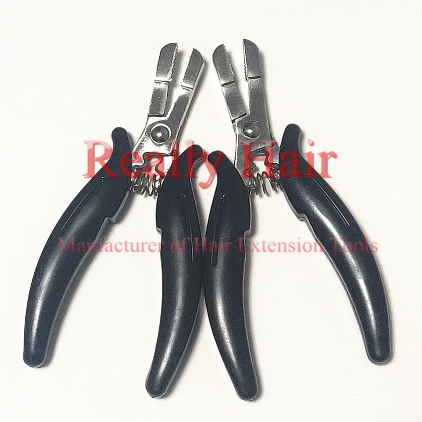 Free shipping Black handle flat teeth rebond remover / hair extension plier / fusion rebonds remover/hair plier