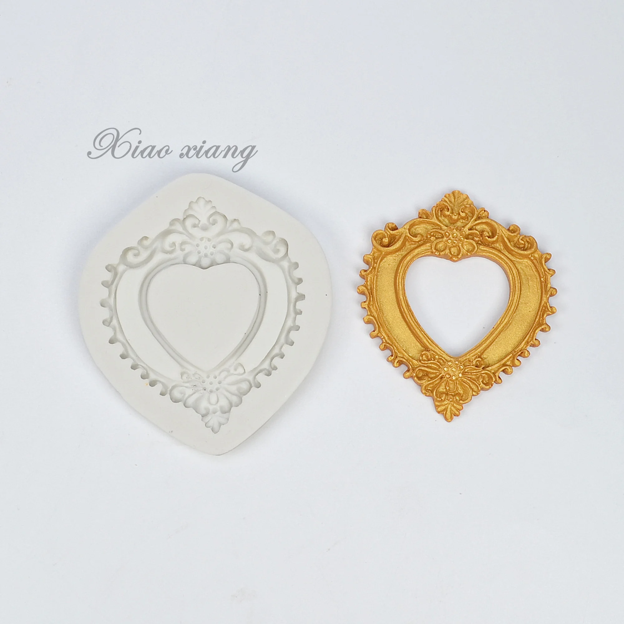 Pretty Photo Frame Silicone Mold Kitchen Resin Baking Tools DIY Cake Pastry Fondant Moulds Chocolate Lace Decoration